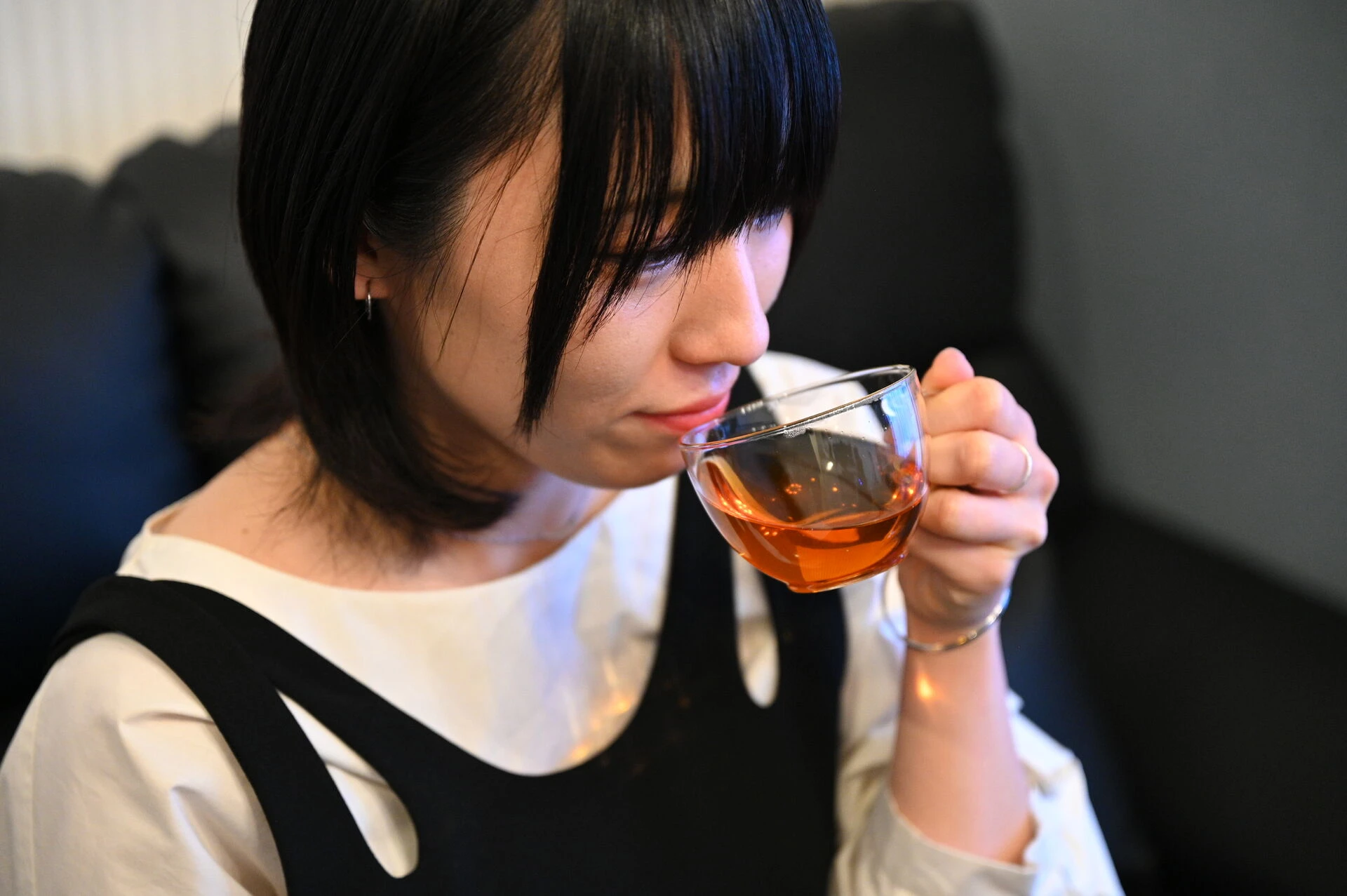 マッサージと温かい飲み物